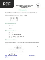 Matrices - Determinantes y Sistemas de Ecuaciones Lineales