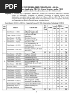 Bharathidasan University, Tiruchirappalli - 620 024. Master of Computer Application (M.C.A) - Course Structure Under CBCS