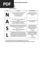 Nasl Method of Drawing Lewis Structures For Covalent Compounds