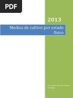 CLASIFICACIÓN DE LOS MEDIOS DE CULTIVO Por Estado Fisico