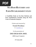 Sea Bass Hatchery and Farm Establishment