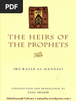 The Heirs of The Prophetsibn Rajab Al Hanbali Zaid Shakir