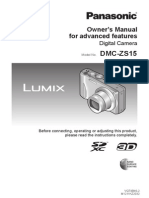 DMC-ZS15: Owner's Manual For Advanced Features