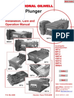 Multiplex Plunger Pumps: Installation, Care and Operation Manual