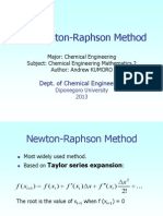 The Newton Raphson Method