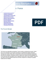 Country Information: France: The French Mindset