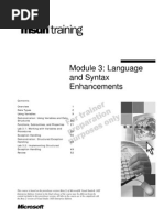 Module 3 - Language and Syntax Enhancements