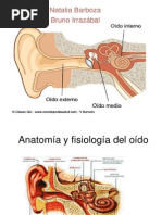 Anatomía y Fisiología Del Oído