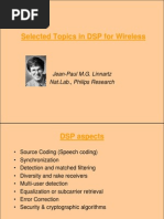 Selected Topics in DSP For Wireless: Jean-Paul M.G. Linnartz Nat - Lab., Philips Research