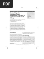 Nuclear Magnetic Resonance (NMR) Spectroscopy: Overview of Applications in Chemical Biology