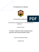 Tesis - Desarrollo y Validación de Modelos Matemáticos para La Prediccion Vida Comercial Productos Carnicos