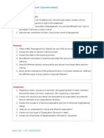 Principles of Management (Question Bank)