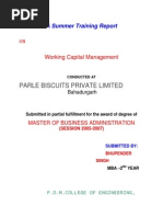 Parle Biscuits Private Limited: A Summer Training Report