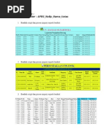 Petunjuk Soal: 1. Buat Folder: Apbs - Nobp - Nama - Kelas: 1. Buatlah Script Dan Proses Inquiry Seperti Berikut