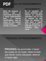 Proceso Vs Procedimiento