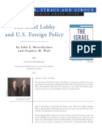 The Israel Lobby and U.S. Foreign Policy: Farrar, Straus and Giroux