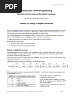 Introduction To PIC Programming: Baseline Architecture and Assembly Language