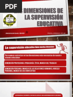 Las Dimensiones de La Supervisión Educativa