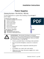 Controllogix Power Supplies: Installation Instructions