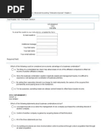 Advanced Accounting - Interactive Online Quiz Ch01