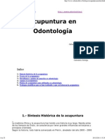 Acupuntura en Odontología