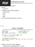 Collections in Java: Arrays Iterators Collections (Also Called Containers)