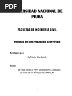 Método General para Determinar La Rigidez Lateral de Un Pórtico - Sísmica