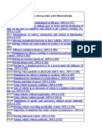 Offences Penalties and Procedure