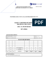 Bases y Criterios de Diseño Disciplina Mecanica