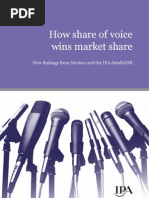 How Share of Voice Wins Market Share, IPA Report July 09