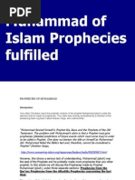 Muhammad of Islam Prophecies Fulfilled PDF