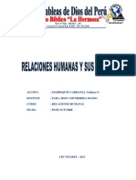 Ensayo de Relaciones Humanas