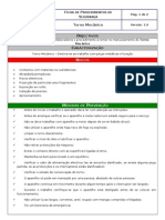 Ficha Procedimento Segurança Torno