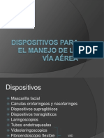 Dispositivos para El Manejo de La Vía Aérea