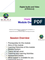 Module Overview: Digital Audio and Video (CT018-3-2)