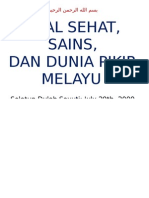 Akal Sehat, Sains, Dan Dunia Pikir Melayu: Solatun Dulah Sayuti: July 29th, 2009