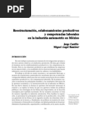 Reestructuracion, Eslabonamientos Productivos y Competencias Laborales en La Industria Automotriz en Mexico