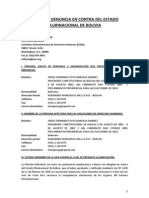 Demanda de Tuto Quiroga Ante La CIDH Contra La Inconstitucional Postulacion de Evo Morales A La ReReEleccion