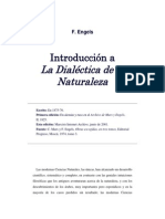 Engels Introducción A La Dialectica de La Naturaleza