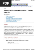 Automating Program Compilation - Writing Makefiles PDF