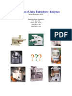 Comparison of Juice Extractors: Enzymes: Michael Donaldson, PH.D