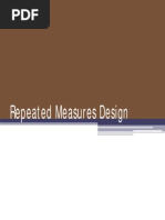 Repeated Measures Design PDF