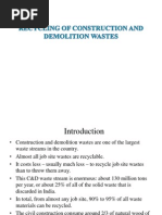 Construction &demolition Waste Recycling