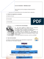 Guia de Actividades. Inmunologia