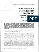 Vizcarra, Fernando. Premisas y Conceptos Básicos en La Sociología de Pierre Bourdieu