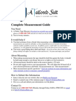 Complete Mens Suit Measurement Guide PDF