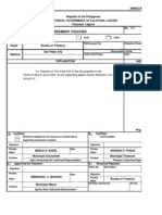 Disbursement Voucher Form