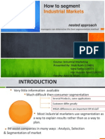 Segmentation of Industrial Markets - Nested Approach