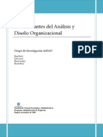 Determinantes Del Análisis y Diseño Organizacional