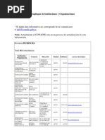 DISCAPACIDADES Despliegue de Instituciones y Organizaciones